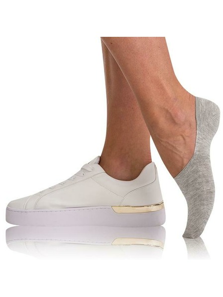 Bellinda Šedé dámské bambusové velmi nízké ponožky BELLINDA Bambus Footie