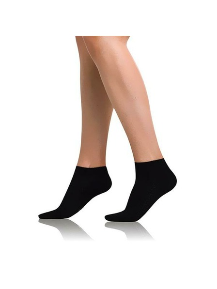 Bellinda Černé dámské kotníkové ponožky Bellinda BAMBUS AIR LADIES IN-SHOE SOCKS