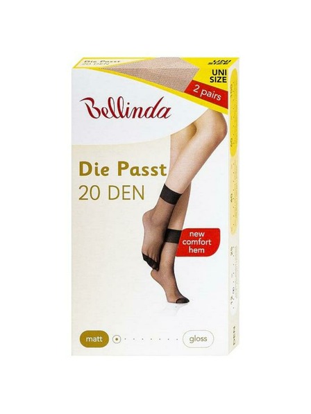 Bellinda Sada dvou párů silonkových matných ponožek v tělové barvě Bellinda DIE PASST SOCKS