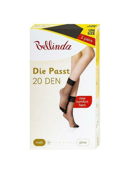 Bellinda Sada dvou párů silonkových matných ponožek v černé barvě Bellinda DIE PASST SOCKS