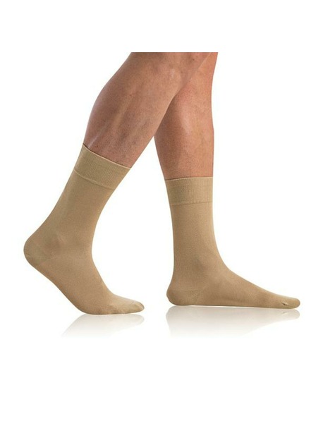 Bellinda Béžové pánské ponožky Bellinda BAMBUS COMFORT SOCKS