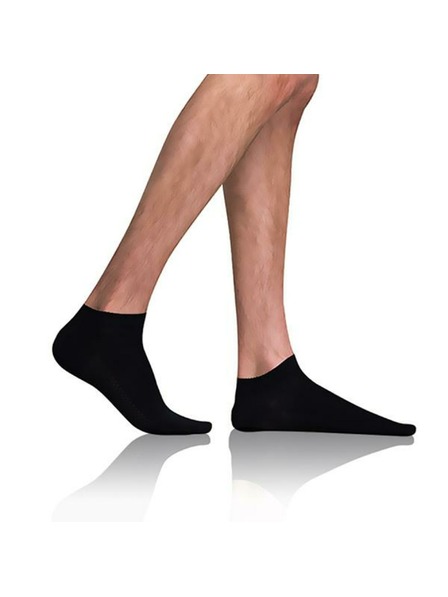 Bellinda Černé pánské ponožky Bellinda BAMBUS AIR IN-SHOE SOCKS