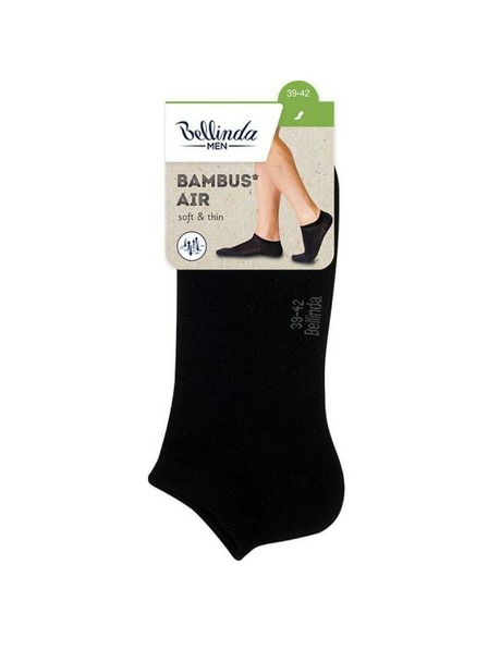 Bellinda Černé pánské ponožky Bellinda BAMBUS AIR IN-SHOE SOCKS