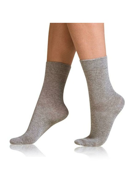 Bellinda Šedé dámské ponožky Bellinda COTTON COMFORT SOCKS