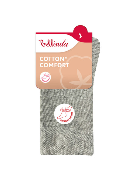 Bellinda Šedé dámské ponožky Bellinda COTTON COMFORT SOCKS
