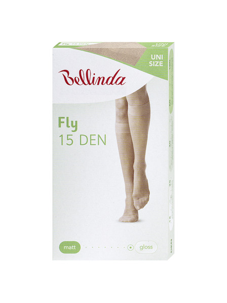 Bellinda Tělové dámské silonkové podkolenky Bellinda FLY KNEE HIGHS 15 DEN