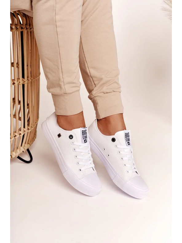 BIG STAR SHOES Dámské klasické tenisky Big Star - bílé