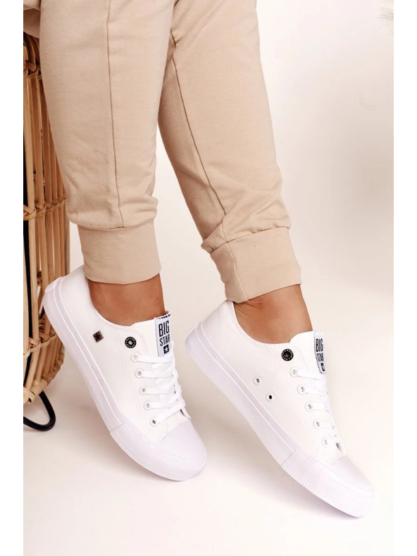 BIG STAR SHOES Dámské klasické tenisky Big Star - bílé