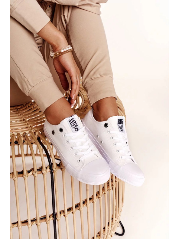 BIG STAR SHOES Dámské klasické tenisky Big Star - bílé
