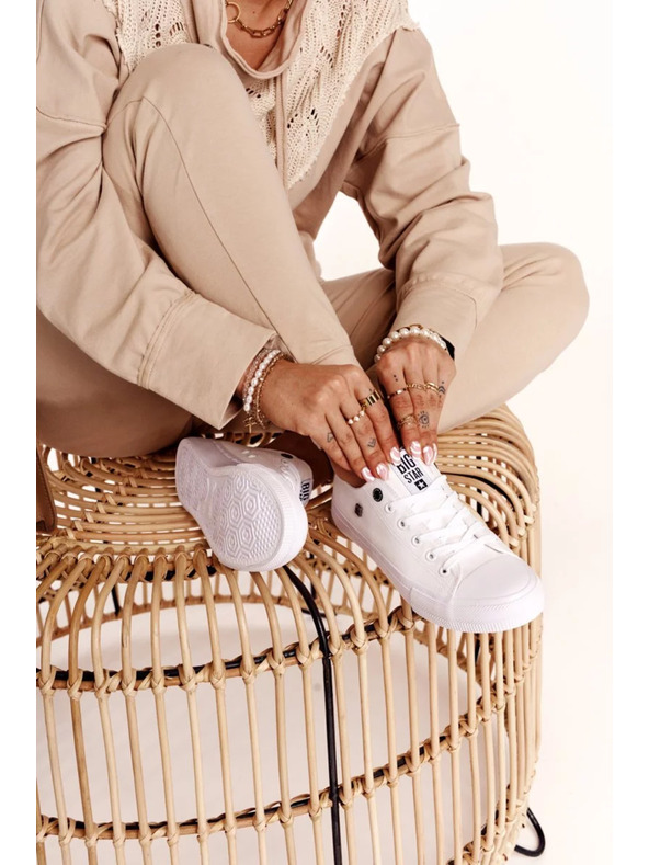 BIG STAR SHOES Dámské klasické tenisky Big Star - bílé