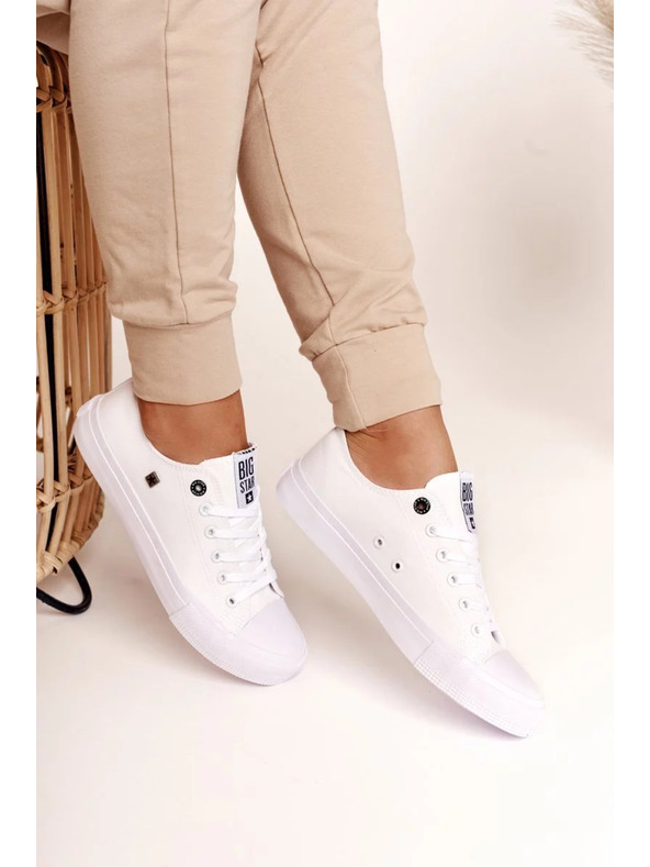 BIG STAR SHOES Dámské klasické tenisky Big Star - bílé