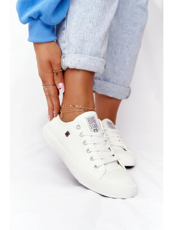 BIG STAR SHOES Dámské klasické tenisky Big Star - bílé