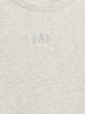 GAP Dětské žebrované tričko s logem GAP