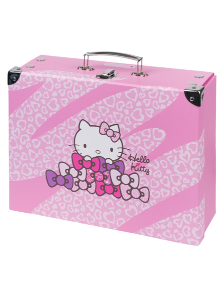 BAAGL  BAAGL Skládací školní kufřík Hello Kitty Sweet Leopard s kováním