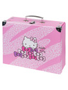BAAGL  BAAGL Skládací školní kufřík Hello Kitty Sweet Leopard s kováním