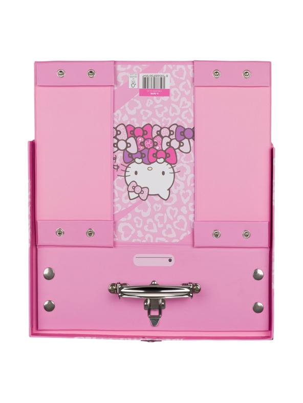 BAAGL  BAAGL Skládací školní kufřík Hello Kitty Sweet Leopard s kováním