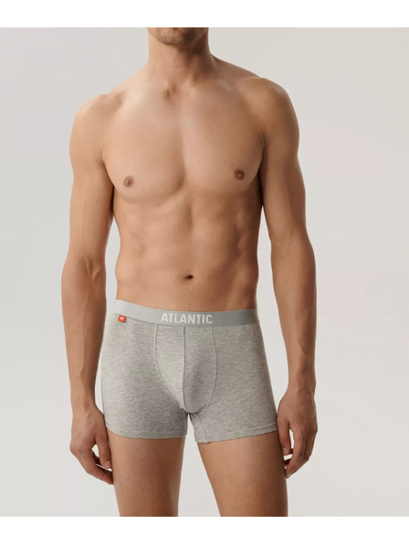Atlantic 3-PACK Boxerky šedé a černé
