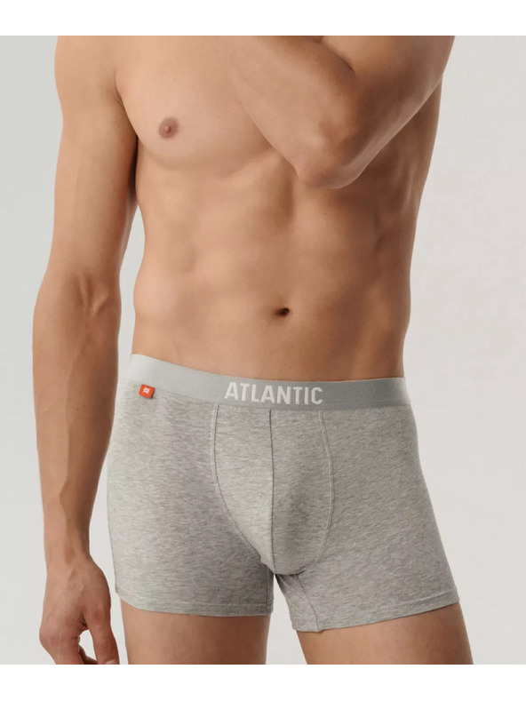 Atlantic 3-PACK Boxerky šedé a černé