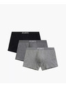 Atlantic 3-PACK Boxerky šedé a černé