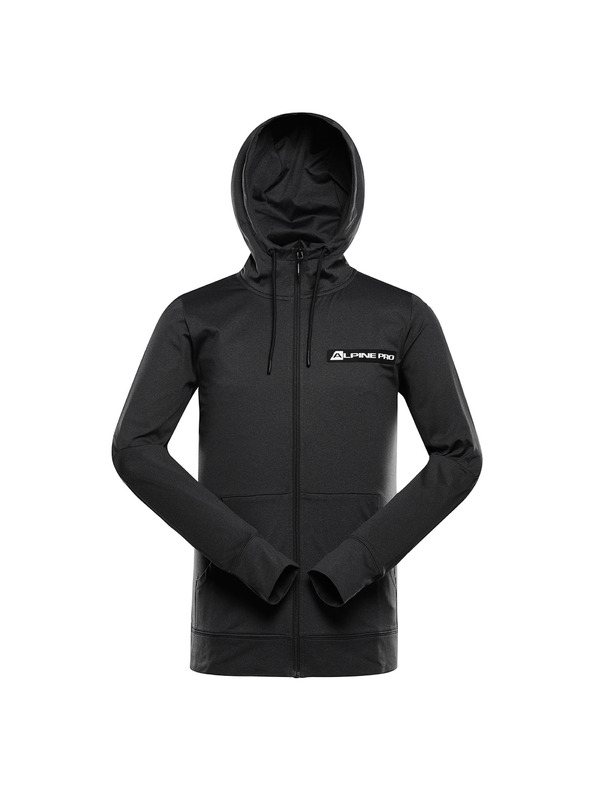 ALPINE PRO Pánská rychleschnoucí mikina ALPINE PRO ORES black