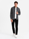 Ombre Clothing Černá pánská džínová košile Ombre Clothing