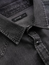 Ombre Clothing Černá pánská džínová košile Ombre Clothing