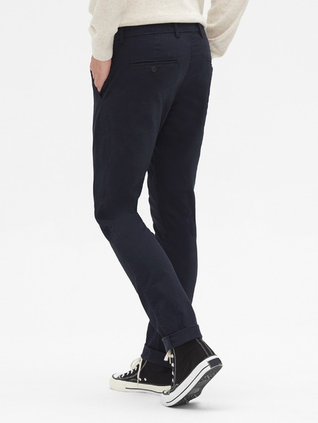 GAP Kalhoty essential khaki skinny fit GapFlex GAP