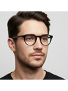 VEYREY VeyRey nerd acetátové sluneční brýle Phuffy černá obruba čirá skla