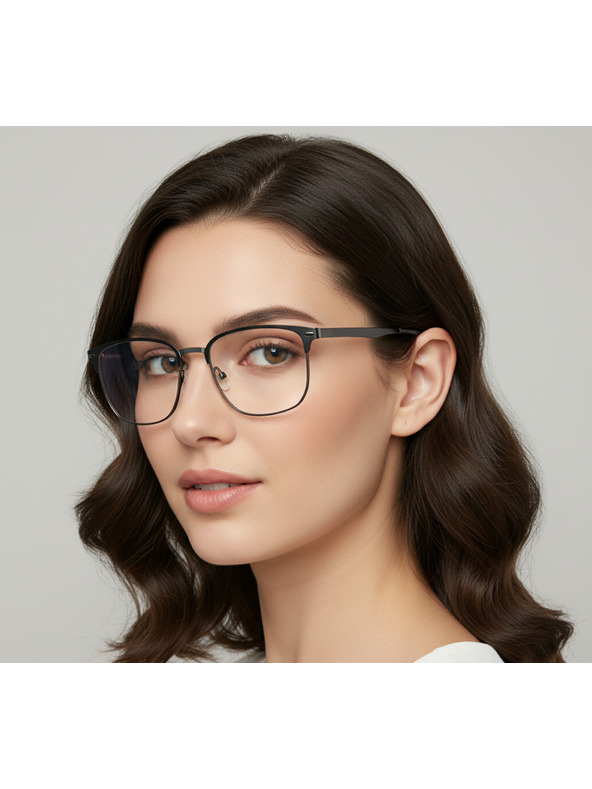 VEYREY VeyRey nerd sluneční brýle Binfy černá obruba čirá skla