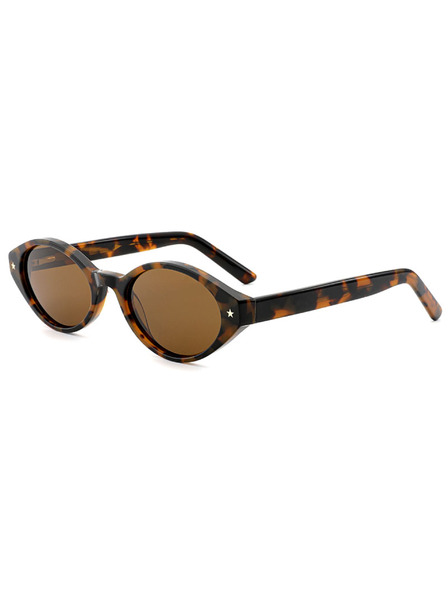 VEYREY VeyRey dámské cat-eye acetátové polarizační sluneční brýle Aest leopard obruba hnědá skla