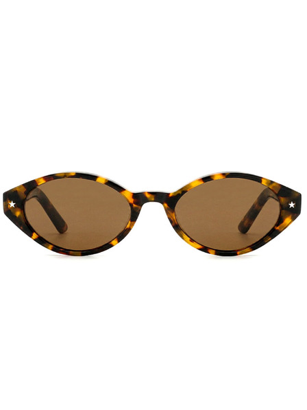VEYREY VeyRey dámské cat-eye acetátové polarizační sluneční brýle Aest leopard obruba hnědá skla