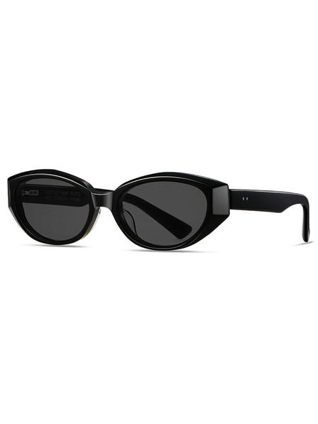 VEYREY VeyRey dámské cat-eye acetátové sluneční brýle Sublepp černá obruba černá skla