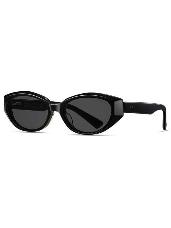 VEYREY VeyRey dámské cat-eye acetátové sluneční brýle Sublepp černá obruba černá skla