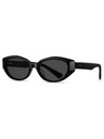 VEYREY VeyRey dámské cat-eye acetátové sluneční brýle Sublepp černá obruba černá skla