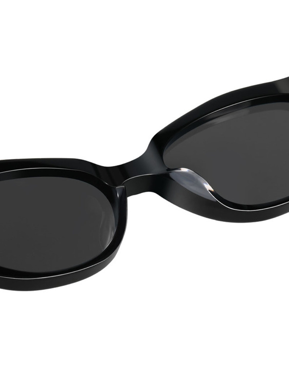 VEYREY VeyRey dámské cat-eye acetátové sluneční brýle Sublepp černá obruba černá skla