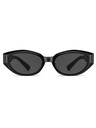 VEYREY VeyRey dámské cat-eye acetátové sluneční brýle Sublepp černá obruba černá skla