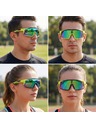 VEYREY VeyRey sportovní sluneční brýle Adha černá obruba zelená skla