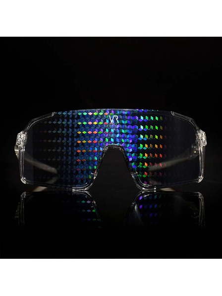 VEYREY VeyRey sportovní sluneční brýle Ogharod  (hologram Diamant) transparentní obruba vícebarevná skla
