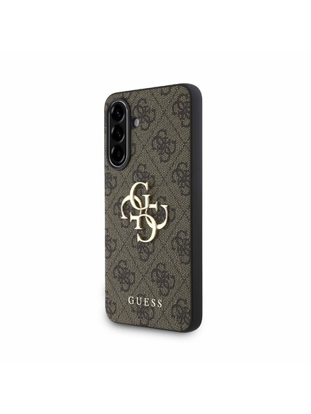 Guess Guess PU 4G Metal Logo Zadní Kryt pro Samsung Galaxy A56 Brown