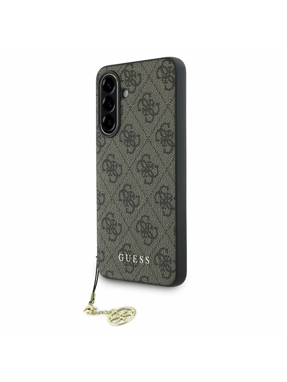 Guess Guess 4G Charm Zadní Kryt pro Samsung Galaxy A56 Brown