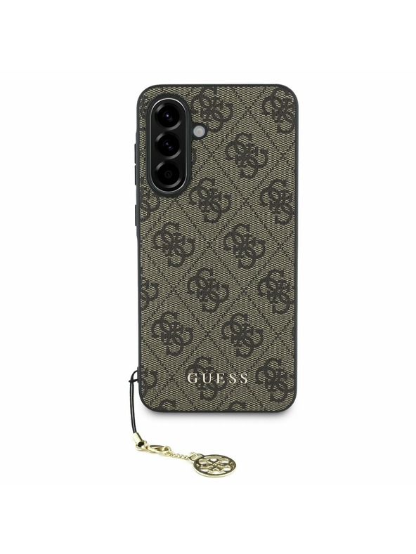Guess Guess 4G Charm Zadní Kryt pro Samsung Galaxy A56 Brown