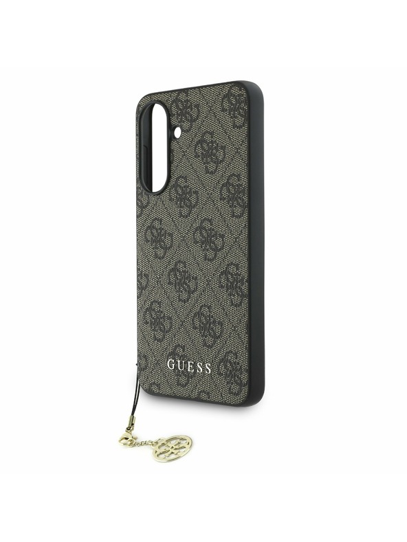 Guess Guess 4G Charm Zadní Kryt pro Samsung Galaxy A56 Brown