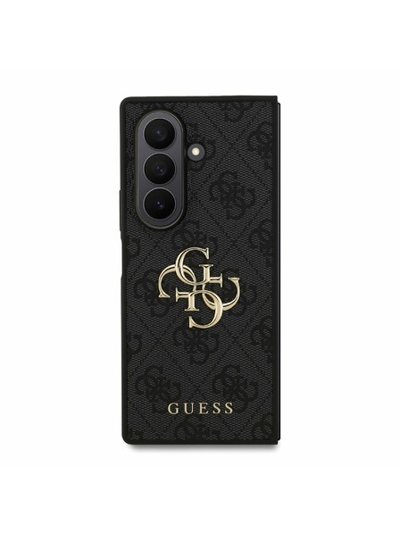 Guess Guess PU 4G Metal Logo Zadní Kryt pro Samsung Galaxy Z Fold 7 Grey