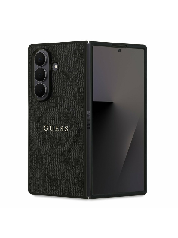 Guess Guess PU Leather 4G Colored Ring Magnetic Zadní Kryt pro Samsung Galaxy Z Fold 7 Black