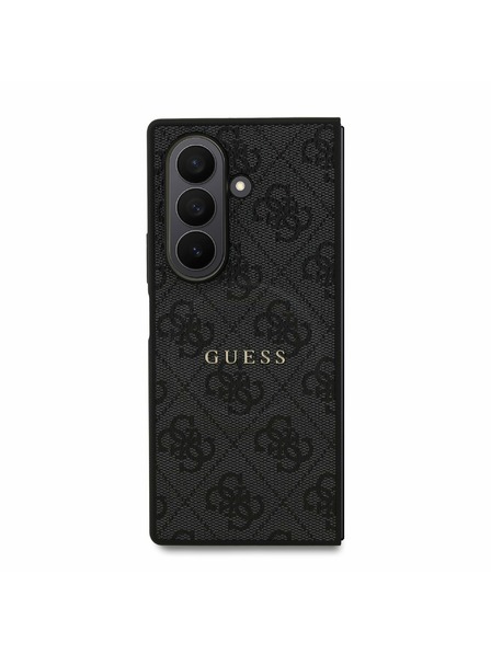 Guess Guess PU Leather 4G Colored Ring Magnetic Zadní Kryt pro Samsung Galaxy Z Fold 7 Black