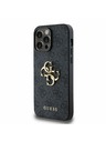 Guess Guess PU 4G Metal Logo Zadní Kryt pro iPhone 14 Pro Max Grey