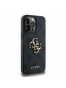 Guess Guess PU 4G Metal Logo Zadní Kryt pro iPhone 14 Pro Max Grey