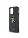 Guess Guess PU 4G Metal Logo Zadní Kryt pro iPhone 14 Pro Max Grey