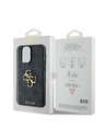 Guess Guess PU 4G Metal Logo Zadní Kryt pro iPhone 14 Pro Max Grey
