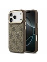 Guess Guess PU Leather 4G Gold Frame MagSafe Zadní Kryt pro iPhone 17 Pro Brown